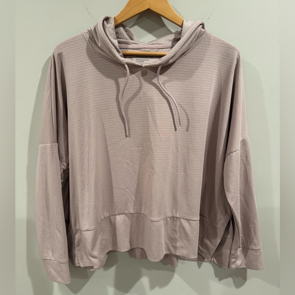 Women’s Mondetta‎ Long Sleeve Boxy Ottoman Pullover Rose XL